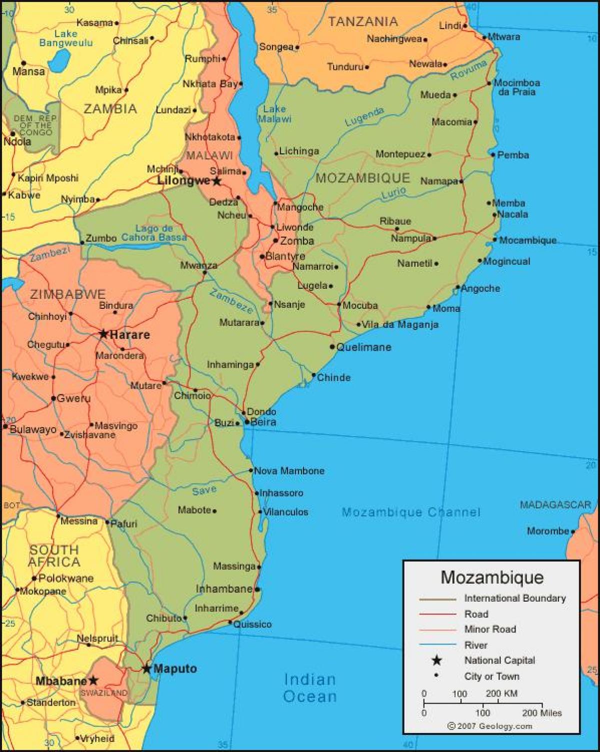 kart sahil Mozambik 