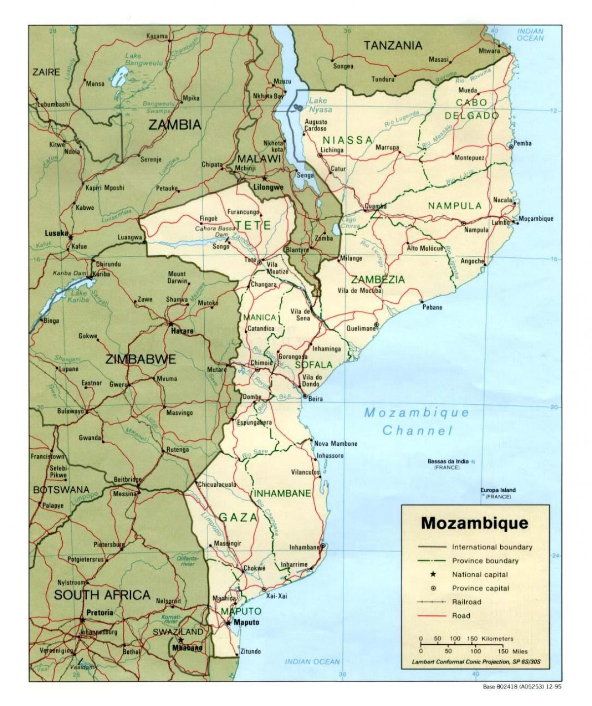 kart Mozambik kart ətraflı
